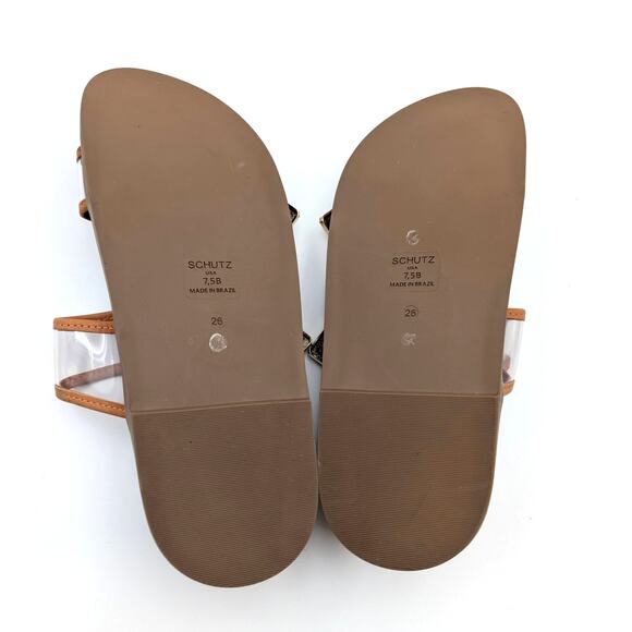 Schutz Naomi Slide Sandal Women's Adjustable Straps Brown Size US7.5B EU38 - Picture 8 of 12